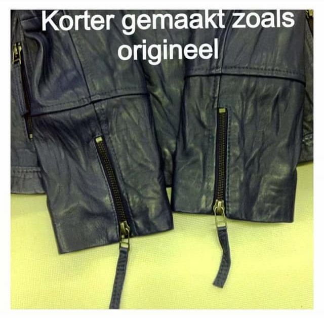 Leren jas inkorten terwijl originele uitstraling behouden blijft