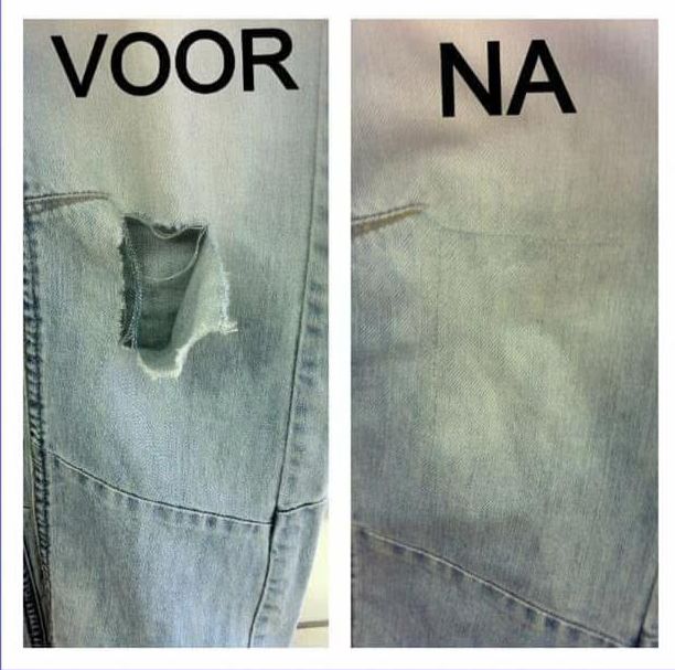 Grote Scheur Herstellen - voor en na
